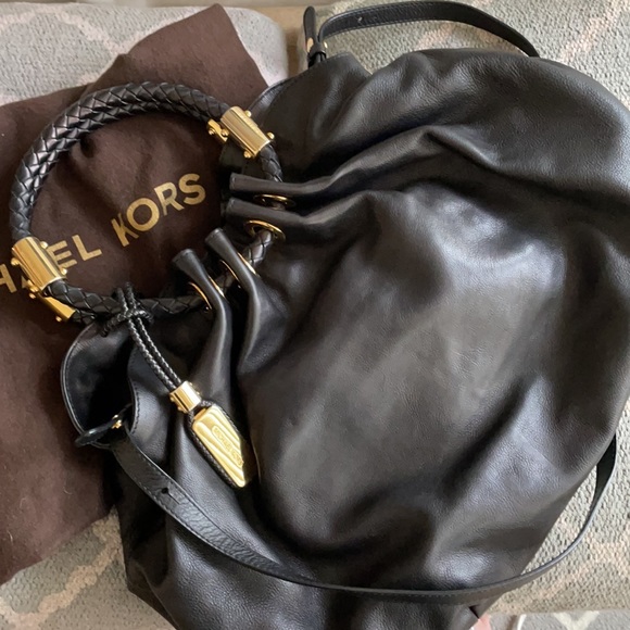 Michael Kors Collection Handbag in Black Leather - Picture 9 of 17